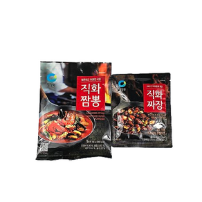 청정원 직화짜장분말80gx3개+직화짬뽕분말96gx3개, 528g, 1세트