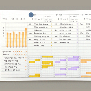 위클리 플래너 스터디 6개월 공부 계획표