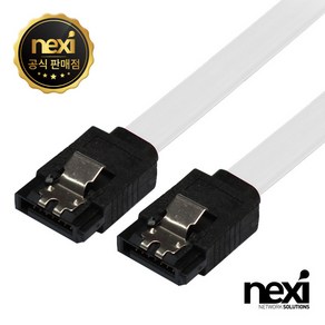 넥시 SATA3 Lock 플랫 케이블 6Gbps SATA(일자락형) 1M (NX45), 1개