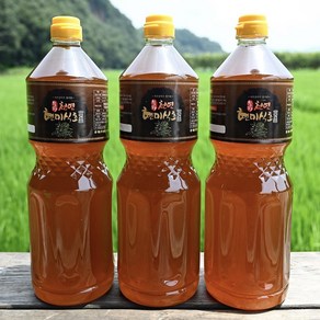 현미흑초 1.8L 2년숙성 천연 발효 현미 식초 / 겨우살이 첨가, 3개