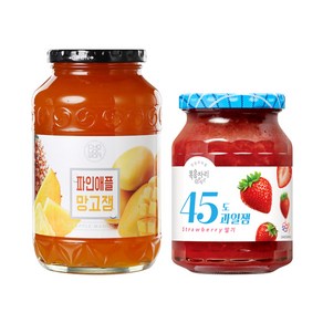 복음자리 45도 딸기잼 350g +초록원 파인애플 망고잼 1kg, 1개