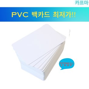 PVC 백카드 50 100 200매 사원증 학생증 출입증 포토카드 굿즈제작 주차증