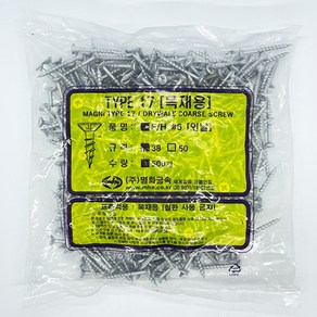 명화금속 방부목 피스 델타 6x38mm 500개입