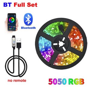 LED 5050 RGB 멀티 미터 블루투스 5050 USB LED 스트립 로맨틱한 TV 백라이트 침실용 LED 장식, BT, CHINA, 1개