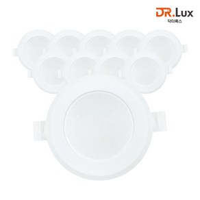 닥터룩스 LED 다운라이트 3인치 6W, 10개, 주광색