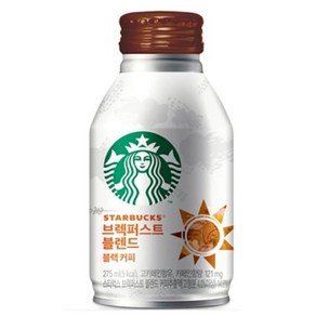 와이지유통 아이스커피 음료캔 스타벅스 브렉퍼스트 블렌드 블랙커피 275mlx24캔x2박스, 275ml