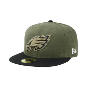 뉴에라 [슈즈네][정품] NFL 오피셜 캡 필라델피아 이글스 SALUTE TO SERVICE 미식축구 모자 사이즈캡 59FIFTY