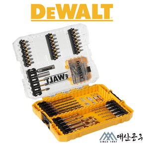 디월트 DWACS65 커넥터블 드릴 드라이버 비트 임팩용 세트 65pcs 터프 케이스 티스텍 결합, 1개, 혼합색상