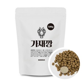 [비지떡] 비지떡 가재깡 사료, 500g, 1개