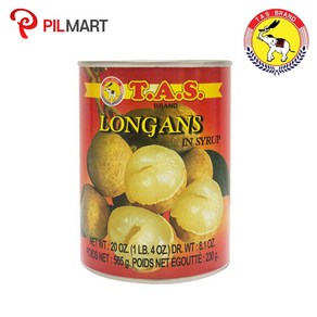 TAS LONGANS IN SYRUB 롱간 용안 롱안 통조림, 565g, 1개