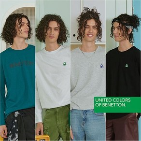 베네통 [BENETTON](24FW 최신상) 남성 긴팔 코튼 티셔츠 (4종)