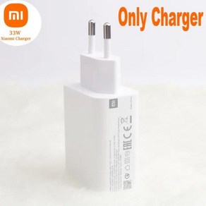 샤오미 포코 F3 용 Mi 터보 충전 C 타입 케이블 고속 어댑터 MDY-11-EY 33W, 02 EU only Chage, 1개