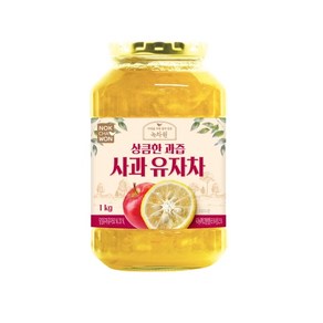 녹차원 사과과즙 유자차 1kg x2개+스티로폼 안전포장, 2개, 1개입