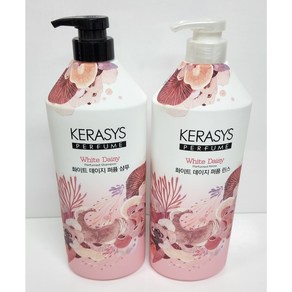 ﻿ 케라시스 퍼퓸 화이트 데이지 1000ml 대용량 (샴푸1개+린스1개), 1L, 1세트