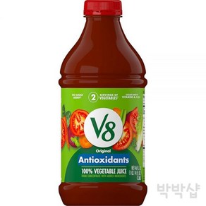 브이8 V8 오리지널 토마토 야채 주스 블렌드 1.3L 6팩, Low Sodium Oiginal, 46 Fl Oz (Pack of 1)