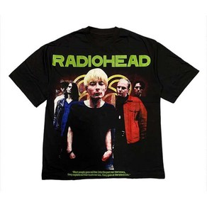 라디오헤드 Radiohead 록 밴드 티셔츠 반소매 반팔티 U0163