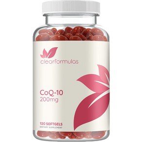CoQ10 200mg 소프트젤 - 빠른 흡수 코엔자임 Q10 200mg 심장 에너지와 노화 지원을 위한 강력한 항산화제 - 높은 안정성 CoQ10 유비퀴논 소프트젤 - 미국 cG, CoQ10200mg소프트젤빠른흡수코엔자임Q10200mg, 1개