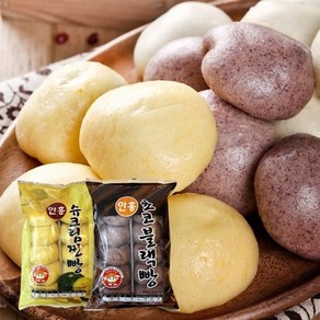 안흥찐빵 슈크림 찐빵 10개입+ 쵸코 블랙 찐빵 10개입, 500g, 1개