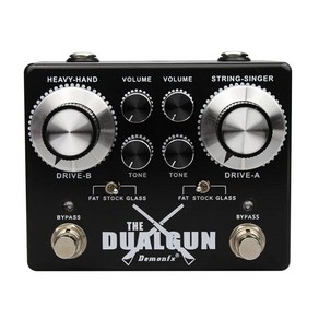 Demonfx DUALGUN 기타 이펙트 페달 오버드라이버 부스트 트루 바이패스, 2.BEDeluxe II, THE DUALGUN