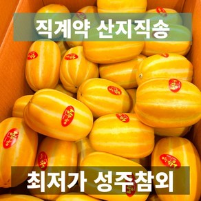 도매가 금메달농수산 산지직송 성주 못난이 참외, 1개, 4kg 소과 24과 내외