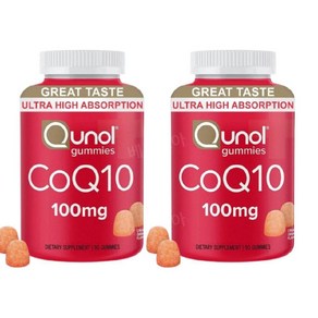 큐놀 유비퀴논 큐엔자임 큐텐 Q10 코큐텐 100mg 90구미 2개, 츄어블, 90정