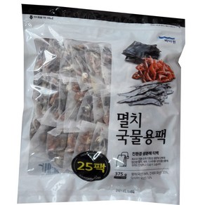 바다원멸치팩 바다원 멸치국물용팩375g ( 15g X 25입), 1개