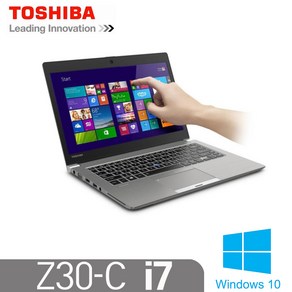 [도시바 Z30-C] 노트북 인텔 6세대 i7-6600 8G SSD256G 윈10 13.3인치 터치북, Z30-C, WIN10 Po, 8GB, 256GB, 코어i7, 밤색