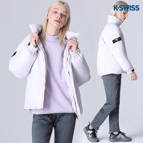 [케이스위스(K-SWISS)] 와펜 덕다운 숏패딩 점퍼