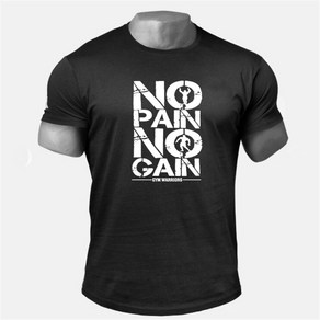 1+1 NO PAIN NO GAIN 헬스 머슬핏 반팔 티셔츠 헬창 헬스복 일상복 트레이닝복 인싸