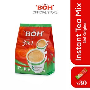 말레이시아 BOH 3 in 1 인스턴트 티 믹스 Instant Tea Mix 20g x 30개, 1개, 30개입, 600g