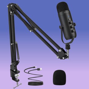 haomuen zealsound K66S-C 스탠드 콘덴서 마이크 디스코드 방송 유튜브 게이밍