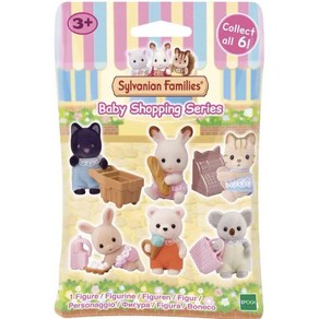 Sylvanian Families 가상 놀이 Tenuines 블라인드 백 매직 케이크 세트 컬렉션 장식 할로윈 생일 선물 소녀 장난감, shopoing 1pc, 1개