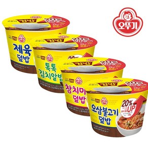 오뚜기 맛있는 컵밥 톡톡 김치알밥 222g x 3p + 참치마요덮밥 247g x 3p + 오삼불고기덮밥 310g x 3p + 제육덮밥 310g x 3p 세트, 1세트