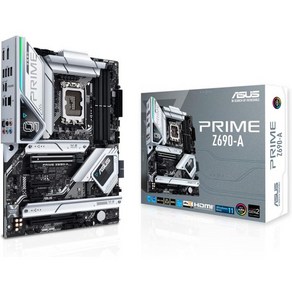 ASUS 프라임 Z690-AL LGA 1700인텔 12번째 ATX 마더보드 161 DMOS PCIE 5.0 DDR5 4X M.2 인텔 2.5Gb LAN USB 3.2 Ge, Pime Z690-A LGA 1700, 1개