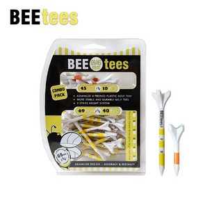 BEEtees 마이크로바디 콤보팩 골프티 69mm x 40p + 45mm x 10p 세트