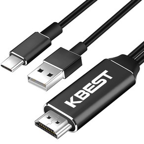 케이베스트 USB C타입 to HDMI 케이블, 1m, 1개