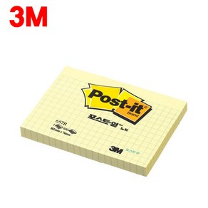 3M 포스트잇 노트 657-R 격자 노랑 102X76mm 100매