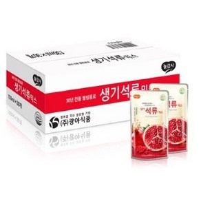 광야식품 생기석류 파우치 130ml 1BOX(30개입), 3.9L, 30개