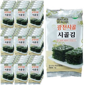 [시골김] 광천시골김(도시락김)4g 64봉, 1개, 256g