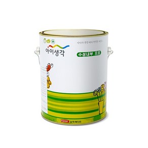 아이생각 친환경 페인트 내부 벽면 베란다 백색무광 4L, 세이지그린(3010-B90G), 1개