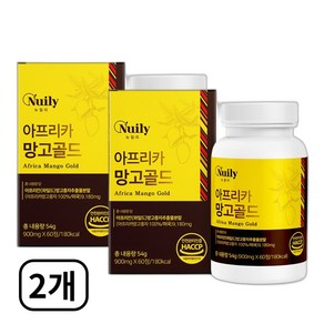 아프리카 와일드망고 종자추출물 씨앗 Wild Mango Seed 모로오렌지 정제형 식약처 haccp 인증, 2개, 60정