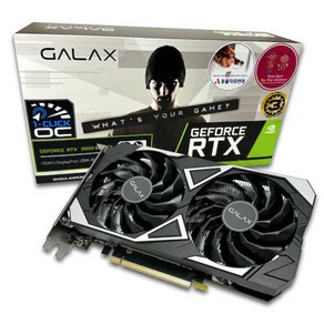 GALAX 지포스 RTX 3050 EX BLACK D6 6GB DVI