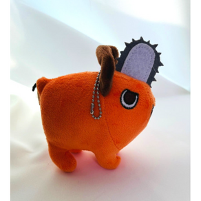 [바로발송] 체인소맨 포치타 10cm 인형 키링 고리, 1개