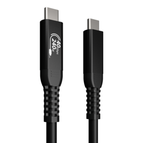 베이직콘셉트 USB4 C to C타입 케이블 40Gbps PD 240W 8K 썬더볼트4/3 호환, 1개, 1m