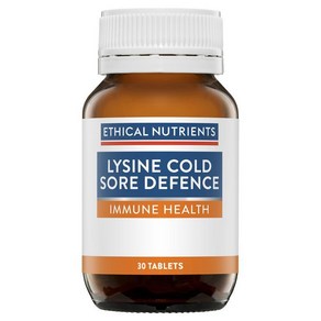 [호주직구] Ethical Nutients 에티컬뉴트리션 라이신 콜드 쏘어 디펜스 30정 Lysine Cold Soe Defence, 1개