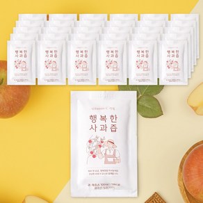 행복한 사과즙 순수 국산 프리미엄 사과주스 60팩, 100ml, 60개