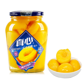 홍홍 중국식품 중국 쩐심 진심 전심 황도 꽌토 황도조림 복숭아 중국 과일 통조림 병조림 열대과일 여지, 1개, 760g