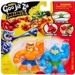 Moose Toys Goo JIT Zu 미니 팩 Vesus Thash vs Tygo 피규어, 1개