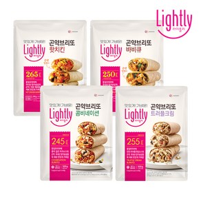 라이틀리 곤약브리또 핫치킨 500g(4입) x 2개바비큐콤비네이션트러플, 곤약브리또 바비큐 1개 + 트러플 1개