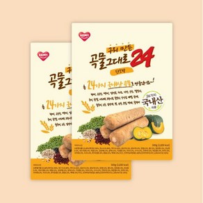 곡물그대로24 크리스피롤 단호박 2박스, 500g, 48개